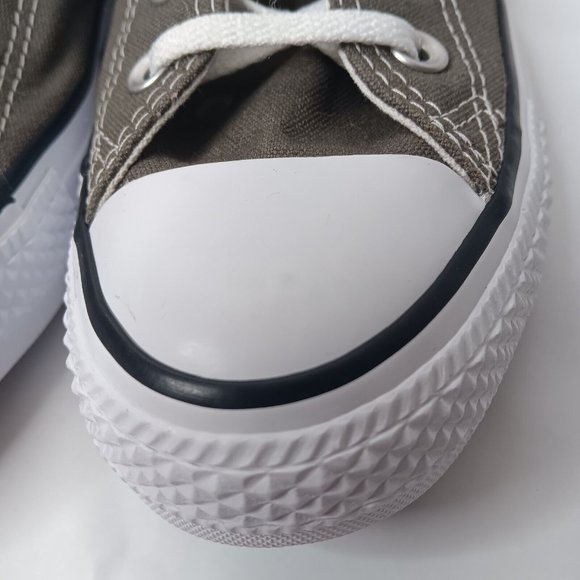 Converse All Star Womens 6 Mens 4 Shoes Low Top Gray Canvas Sneakers Lace Up - Picture 7 of 16